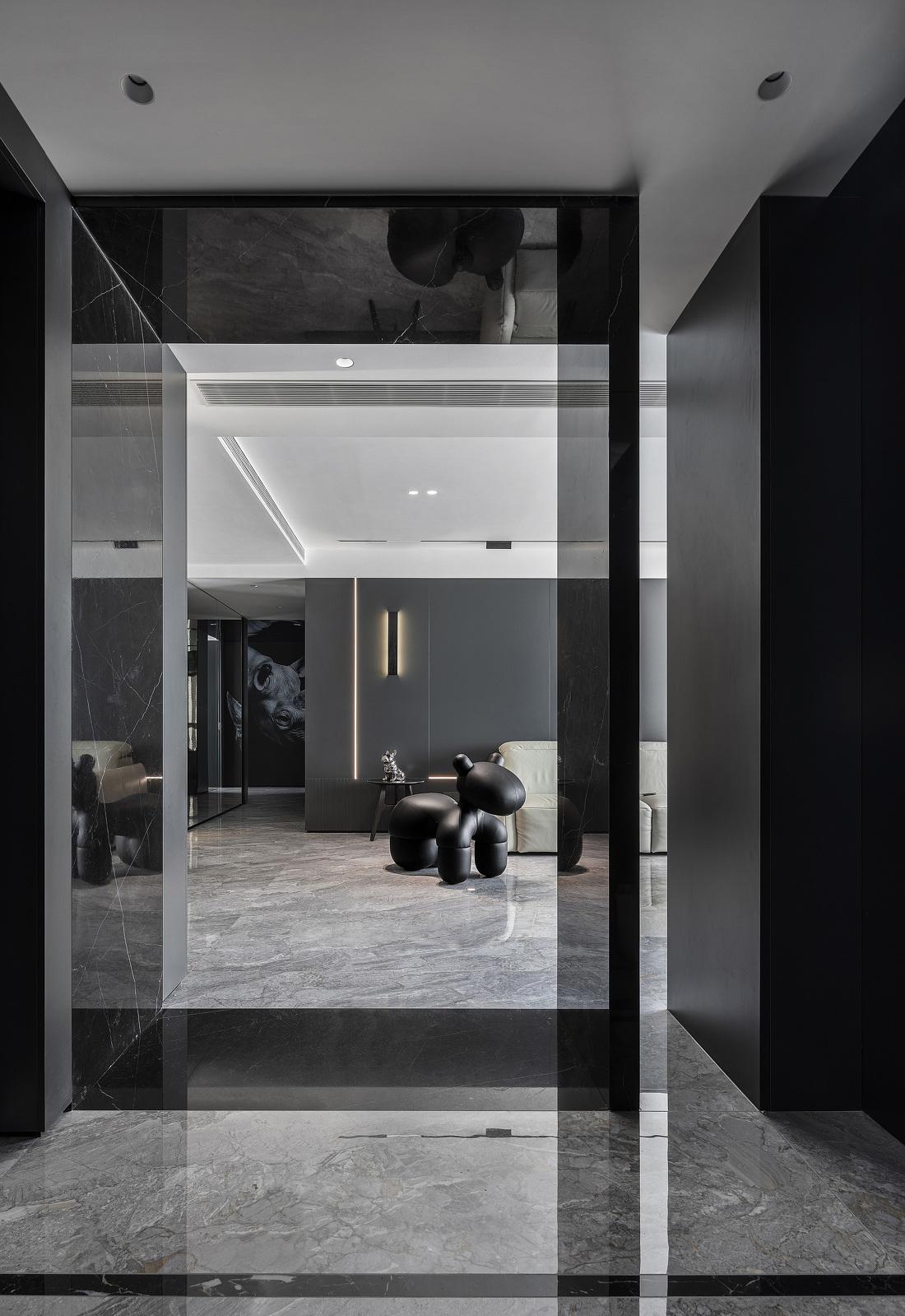 黑白琴键 - 融合硬朗与温柔的现代简约家居设计-0