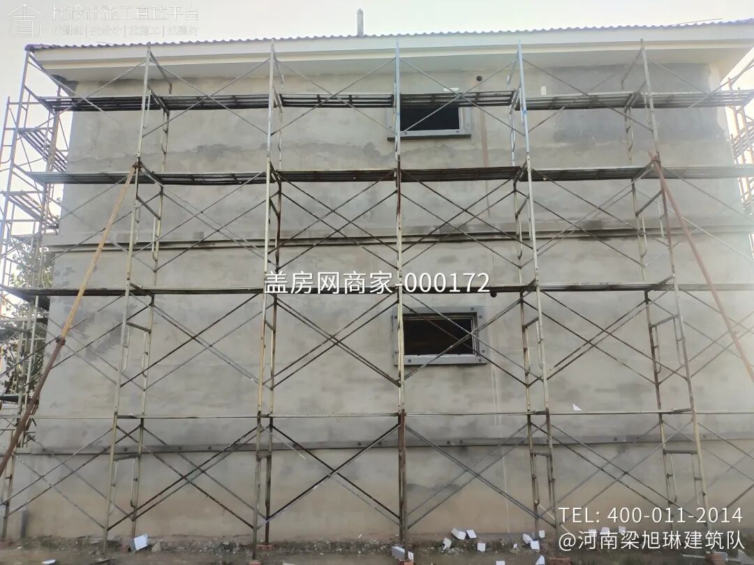 【施工队案例】河南安阳滑县二层欧式别墅施工-17