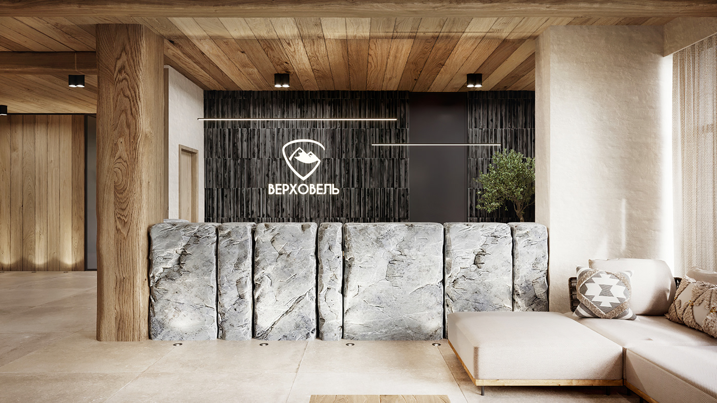 融合乌,日风格的酒店大厅设计丨乌克兰-13