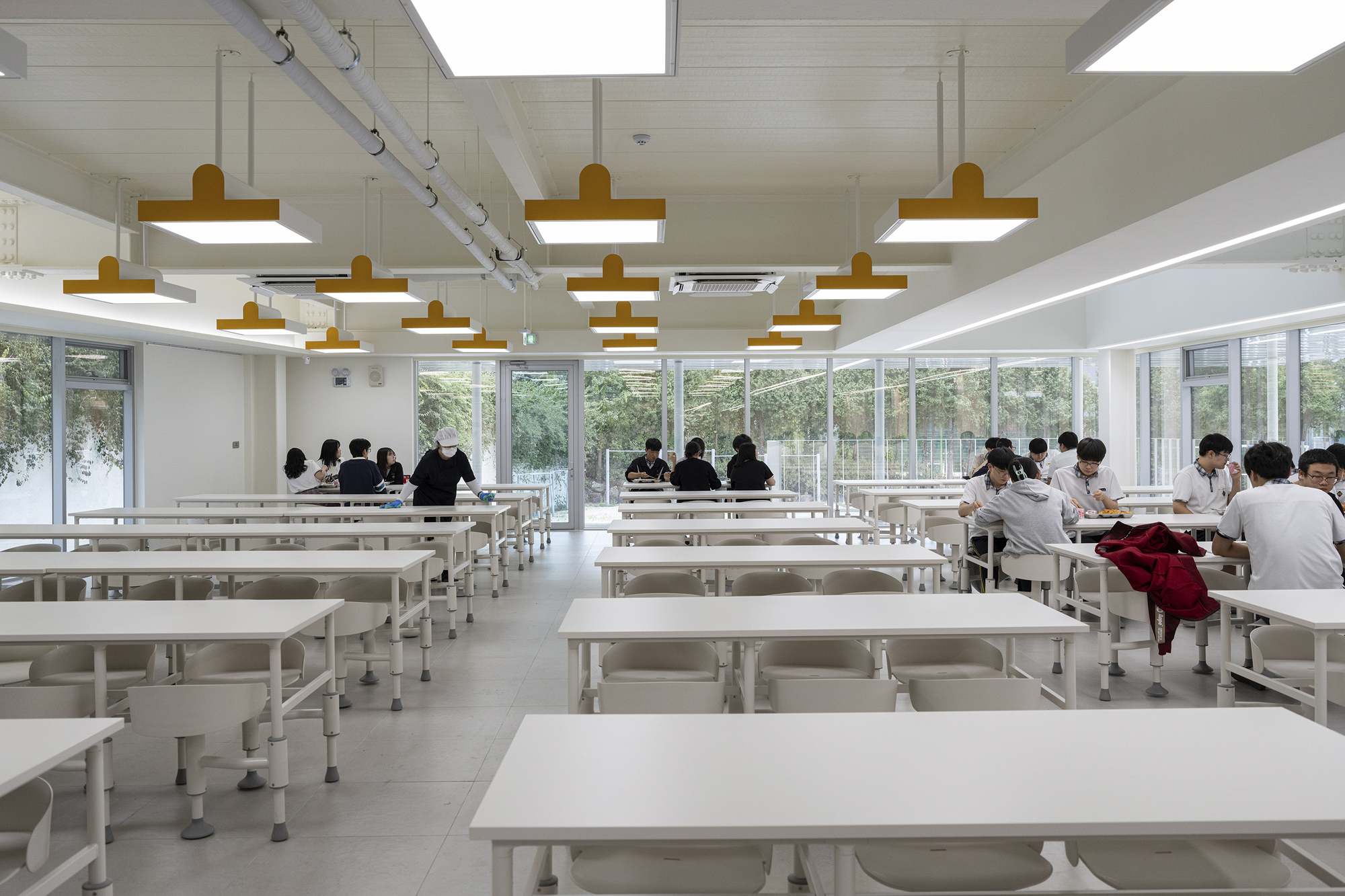 Mirae High School of Science & Technology Cafeteria Extension 高中学校食堂丨Bare Ground Architects-37