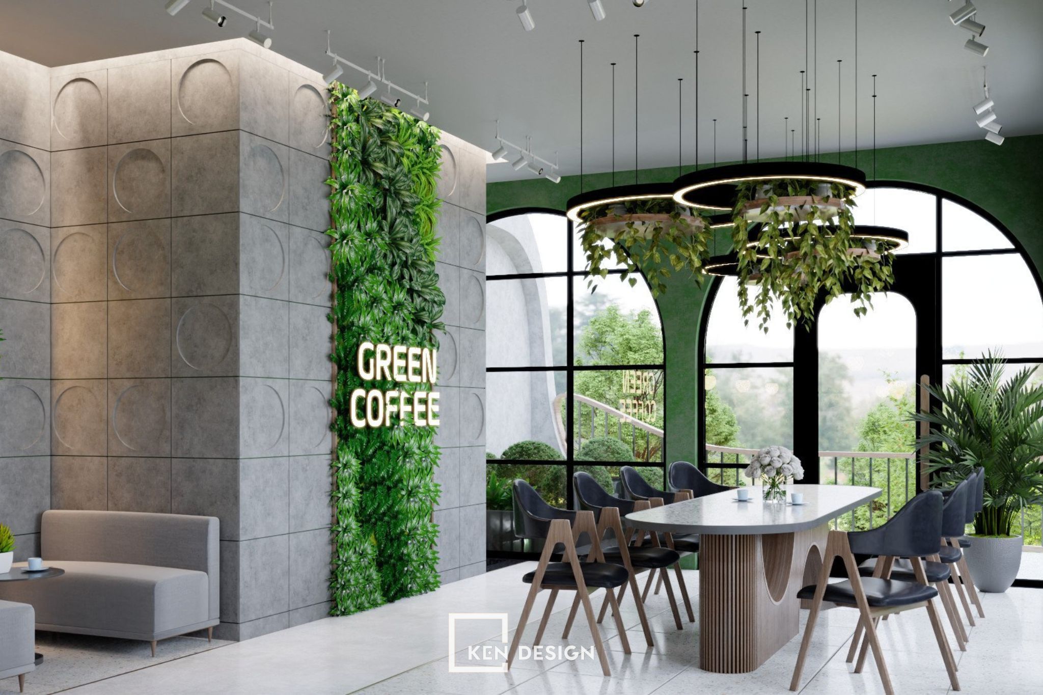 Green Coffee咖啡馆设计丨越南丨KenDesign-48