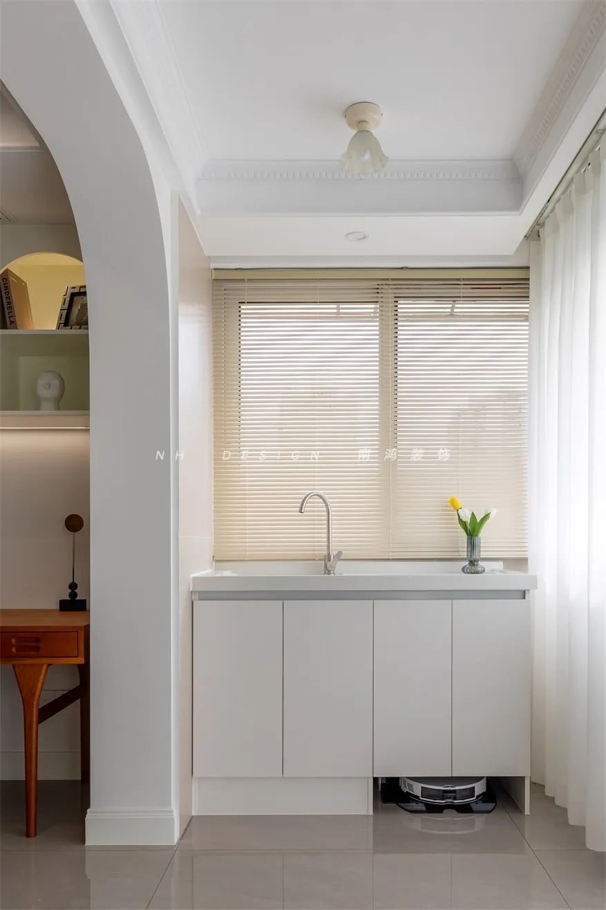 杭州府苑新村104㎡轻法式浪漫家居设计丨中国杭州丨浙江南鸿装饰-58