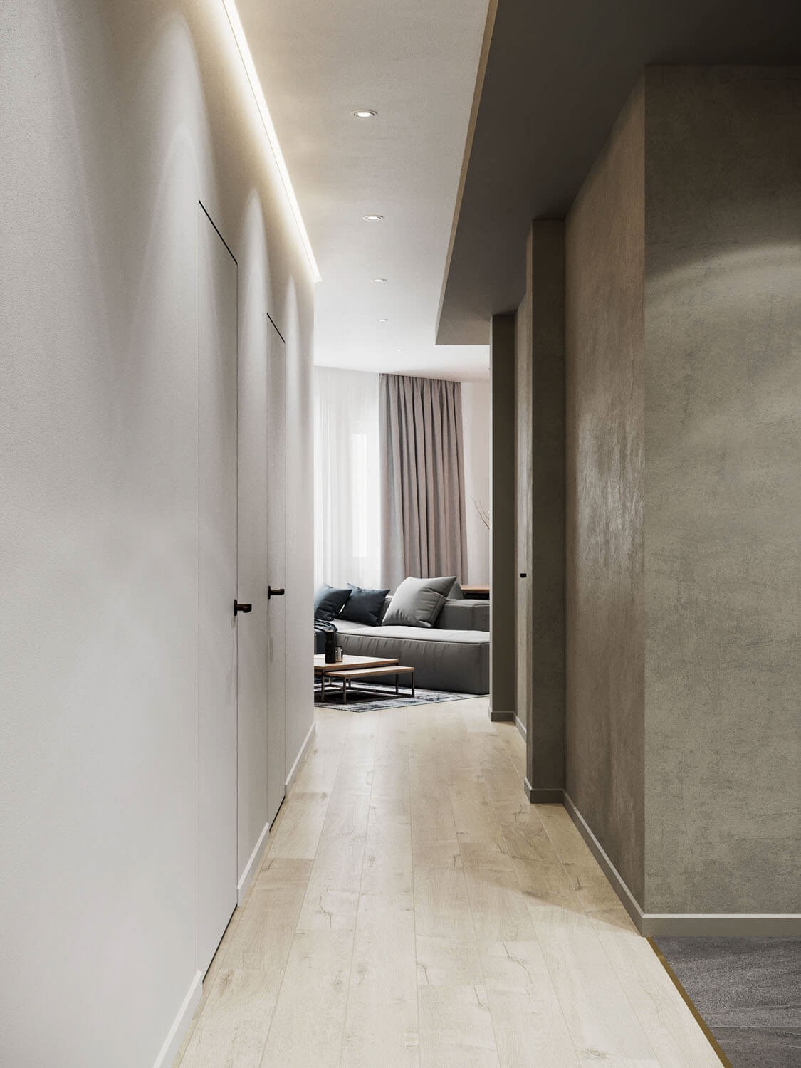 木质+高级灰 舒适到极致的住宅空间-3