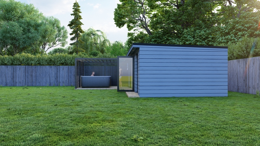 花园中心和热水浴缸设计丨英国诺丁汉丨ecolutionhubs-6