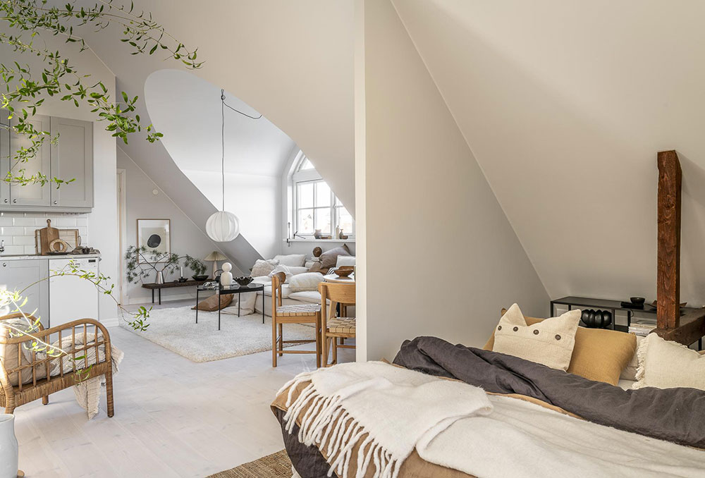 瑞典温馨阁楼公寓设计-3