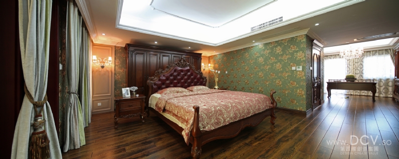 西安 秦岭山水香樟苑别墅欧式时尚样板间设计案例-3