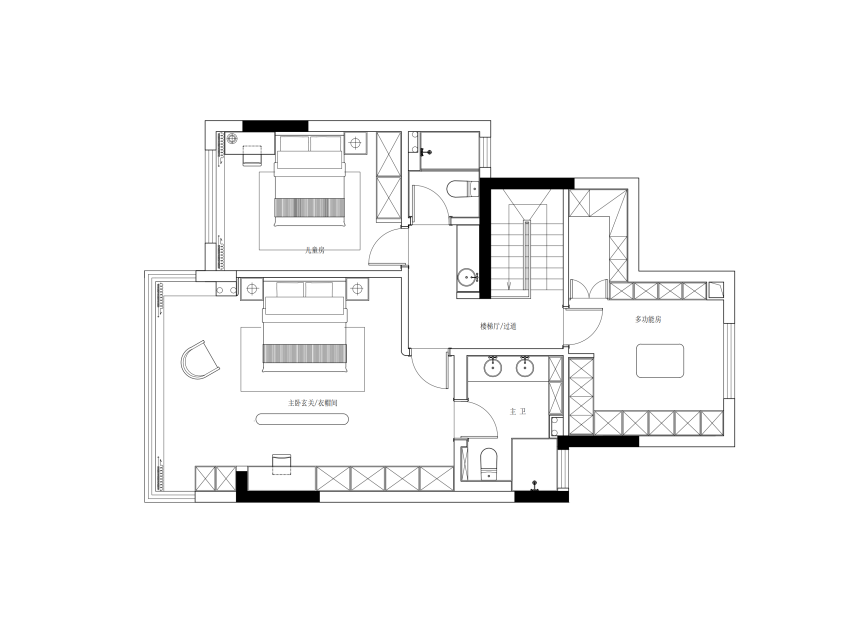 200㎡现代风|禧瑞江南：每一处留白都盛着生活的诗意-60