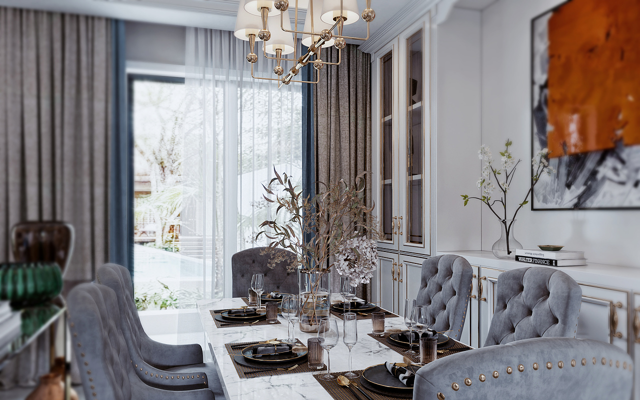 法式轻奢平层设计-33