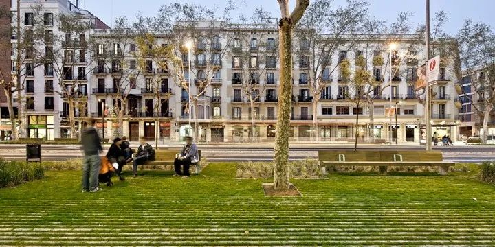 巴塞罗那 PASSEIG DE SANT JOAN 街道绿色改造-35