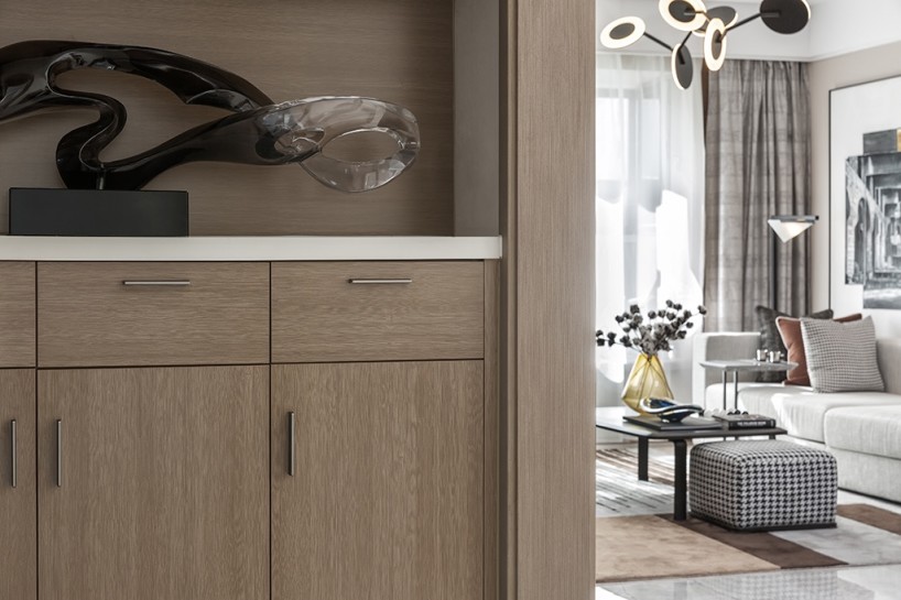 山西太原凤玺湾样板间——当代艺术风格-15