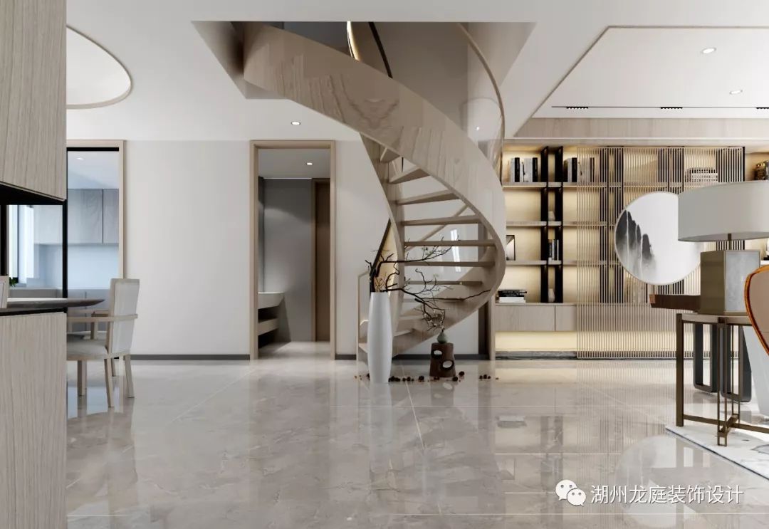 天际新中式--内敛禅意大家庭空间设计-0