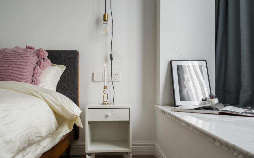 上海北欧风公寓设计,皇家代尔夫特蓝的 INS 风情-42