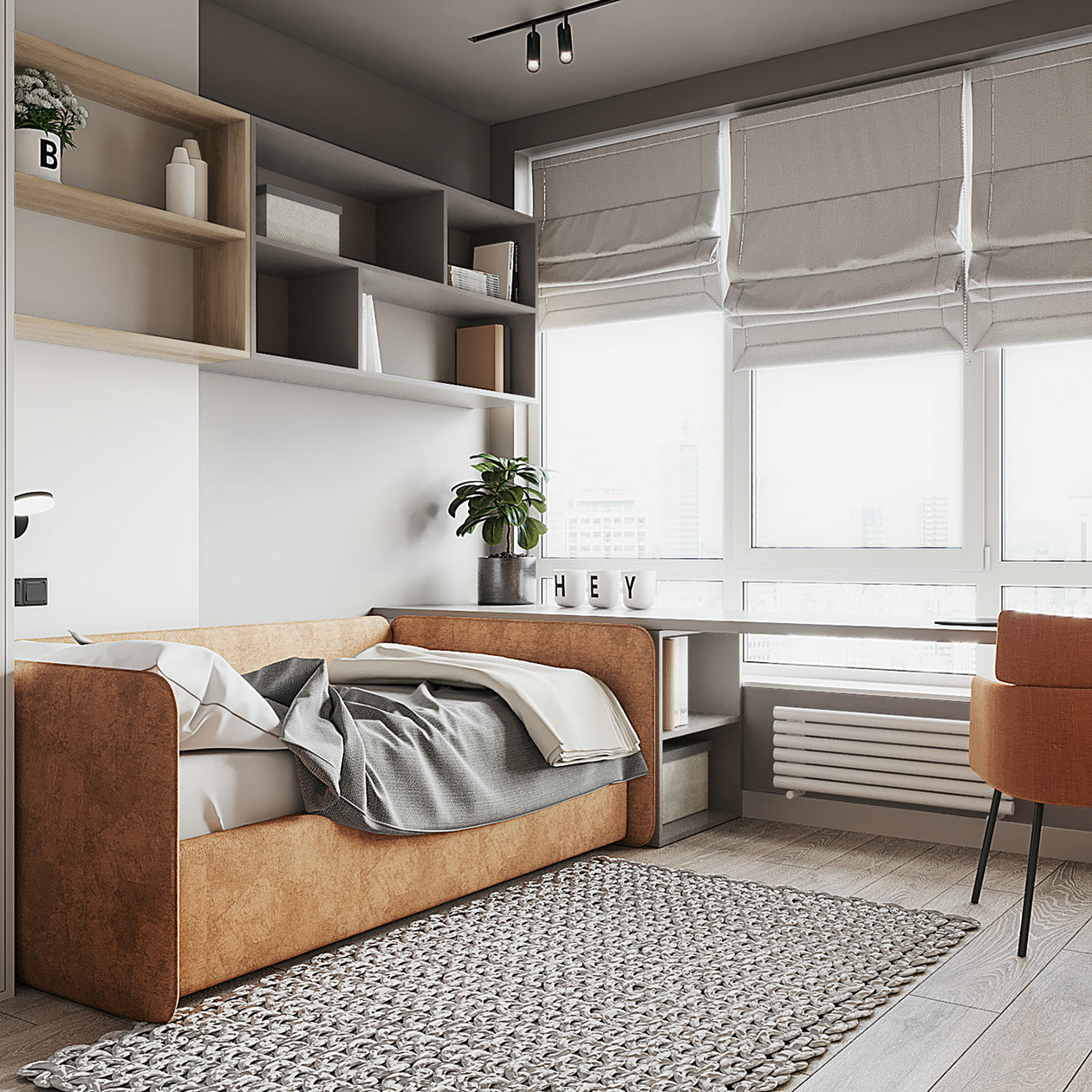 乌克兰基辅浅色系公寓设计-15