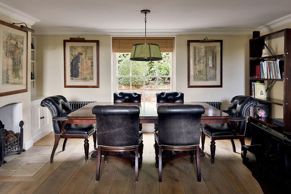 “伦敦郊区 18 世纪乔治亚式别墅 | 绿意中的古典英伦风”-8