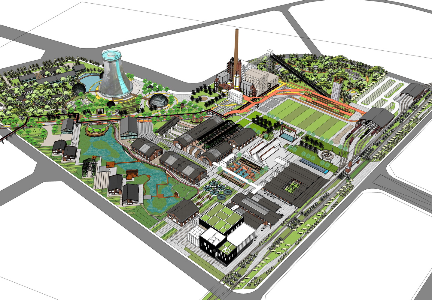 贵州水晶有机化工厂SU模型-6