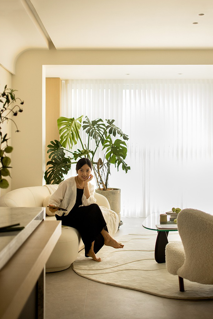 杭州奶油原木风私宅丨中国杭州丨辰佑设计-0