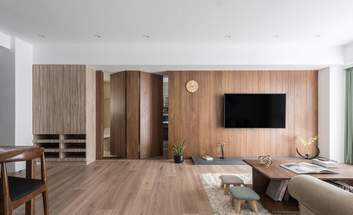 115m²三室单身宅  知域设计-10