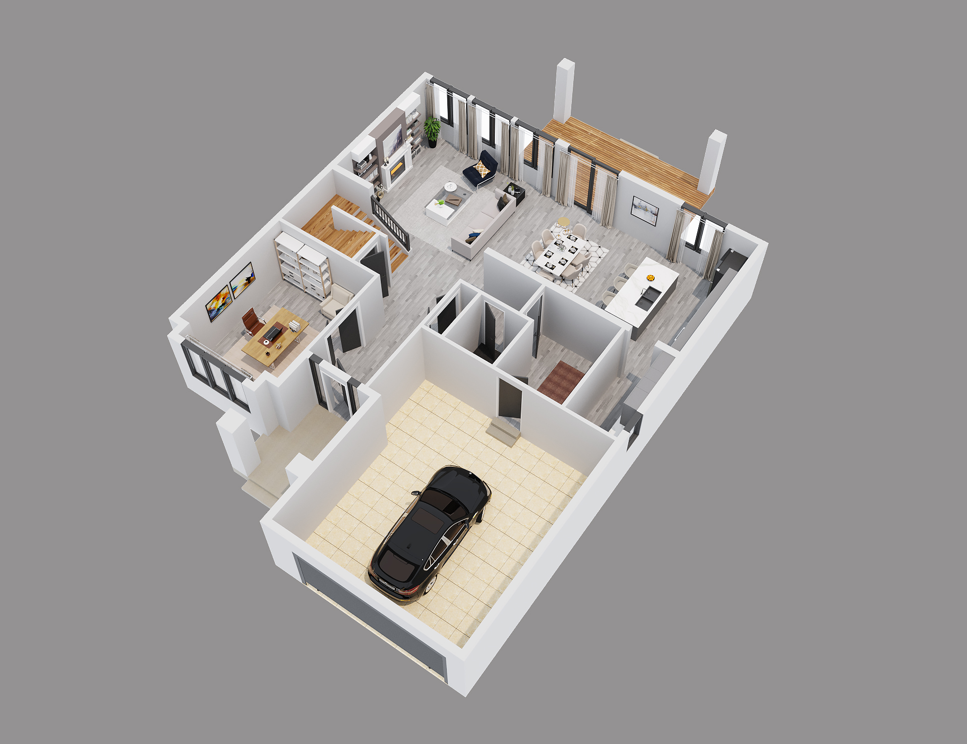 三维楼层平面图-14