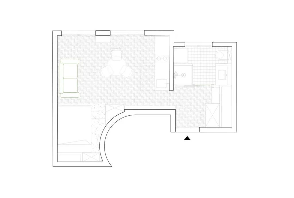 巴黎市中心 25 平方米白色小公寓丨法国巴黎-16