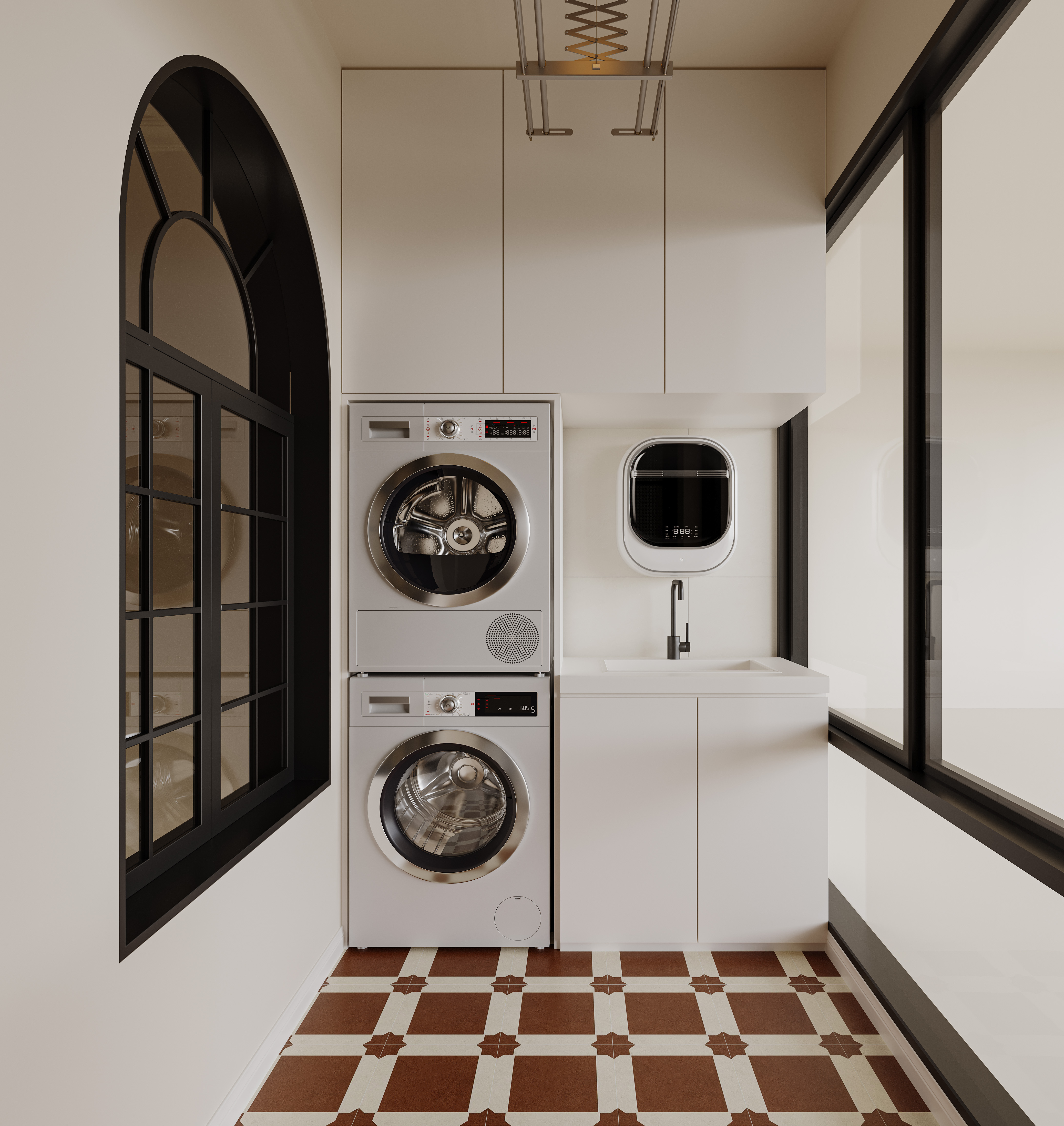 法式挑空别墅-14