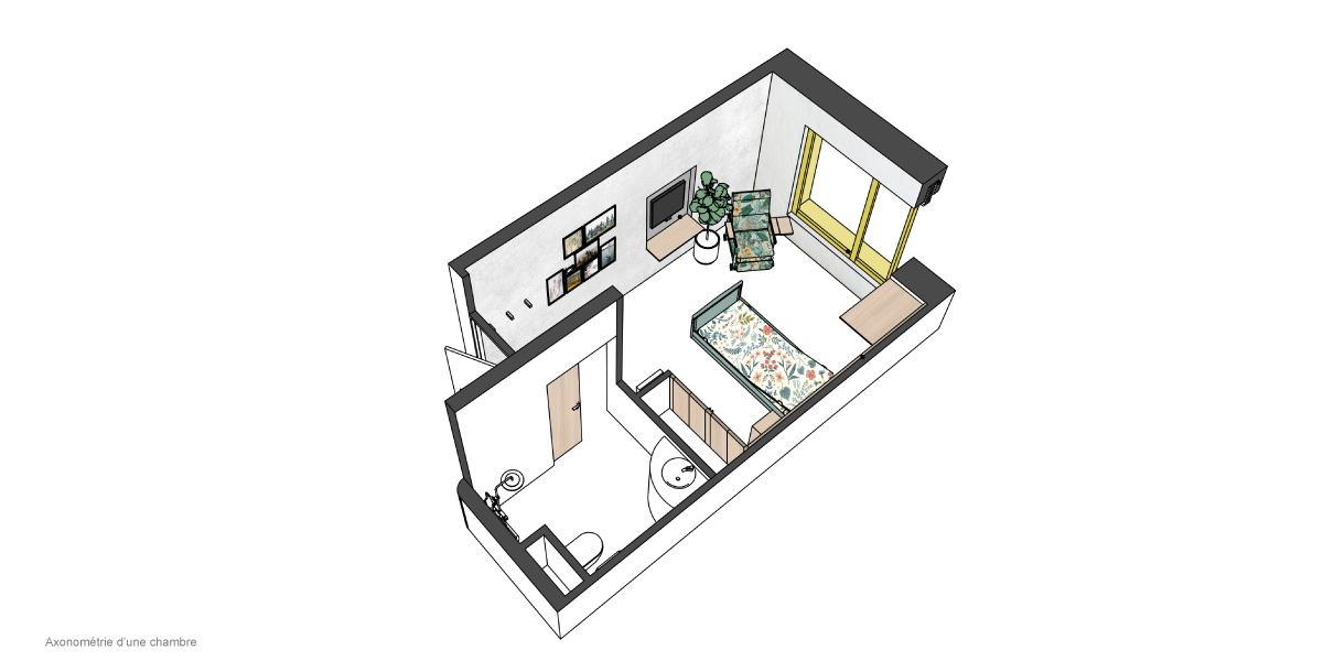 EHPAD 68 lits au cœur de la montagne provençale - CoCo architectureCoCo architecture-5