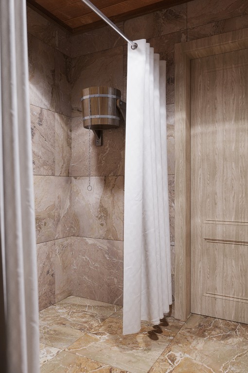 乡村别墅,郊区别墅的桑拿房及配套空间-8