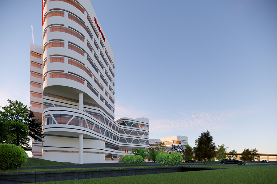 新型花园式医院建筑设计创新研究·以邢台市信都区中医院为例丨中国邢台丨JDS·丹森设计-16