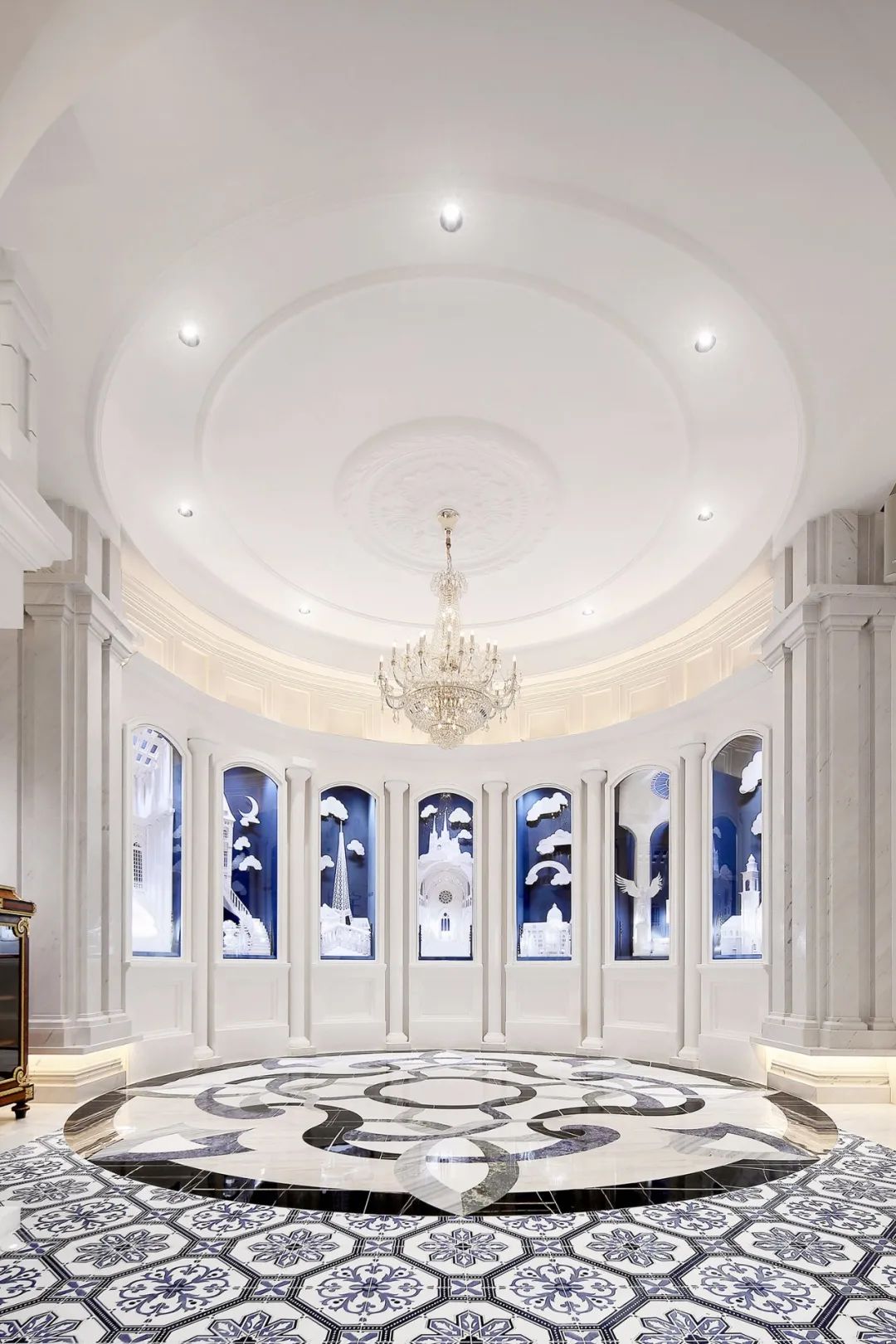 中法融合,青花瓷与纸艺的珠宝艺术廊-14