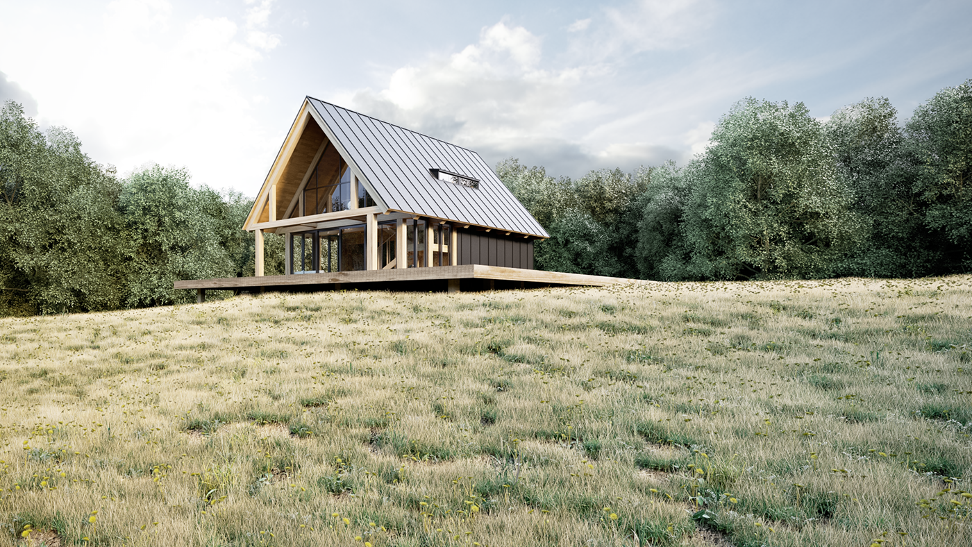 光与形完美结合的木屋设计-6