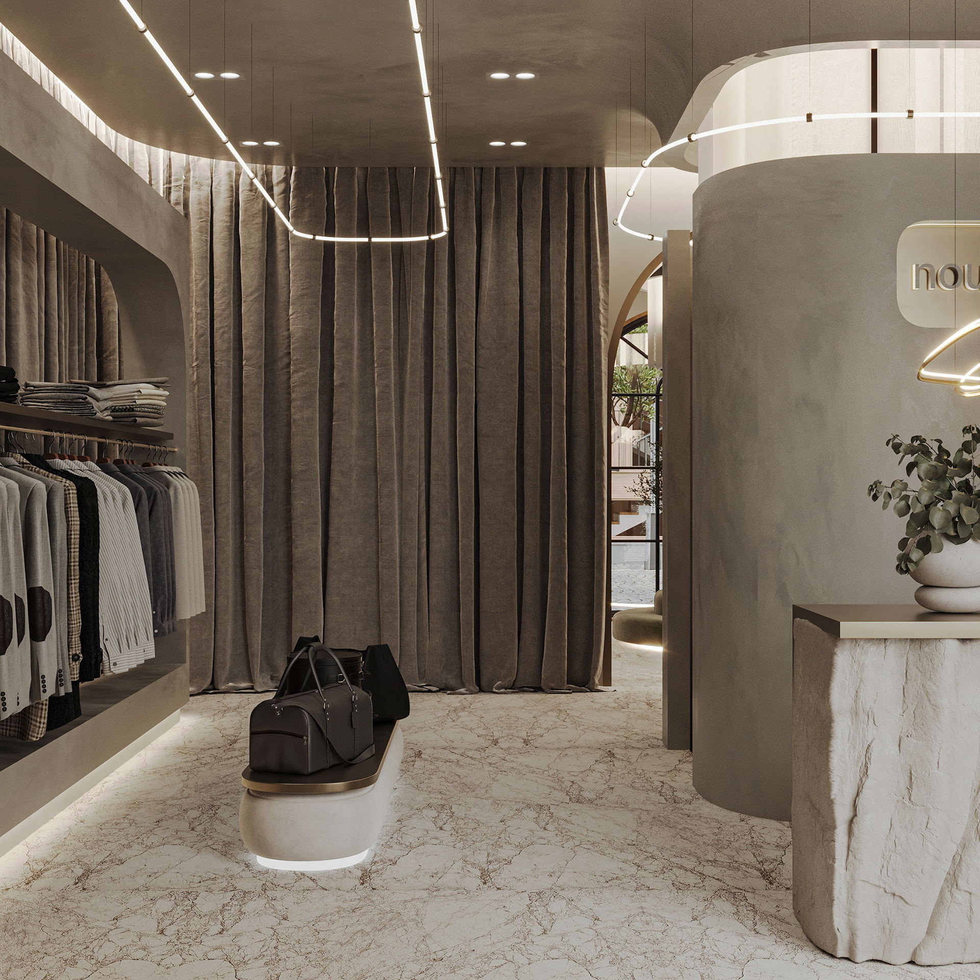 Dress shop minimalism（极简主义服装店）丨Viktoria Babayan-6