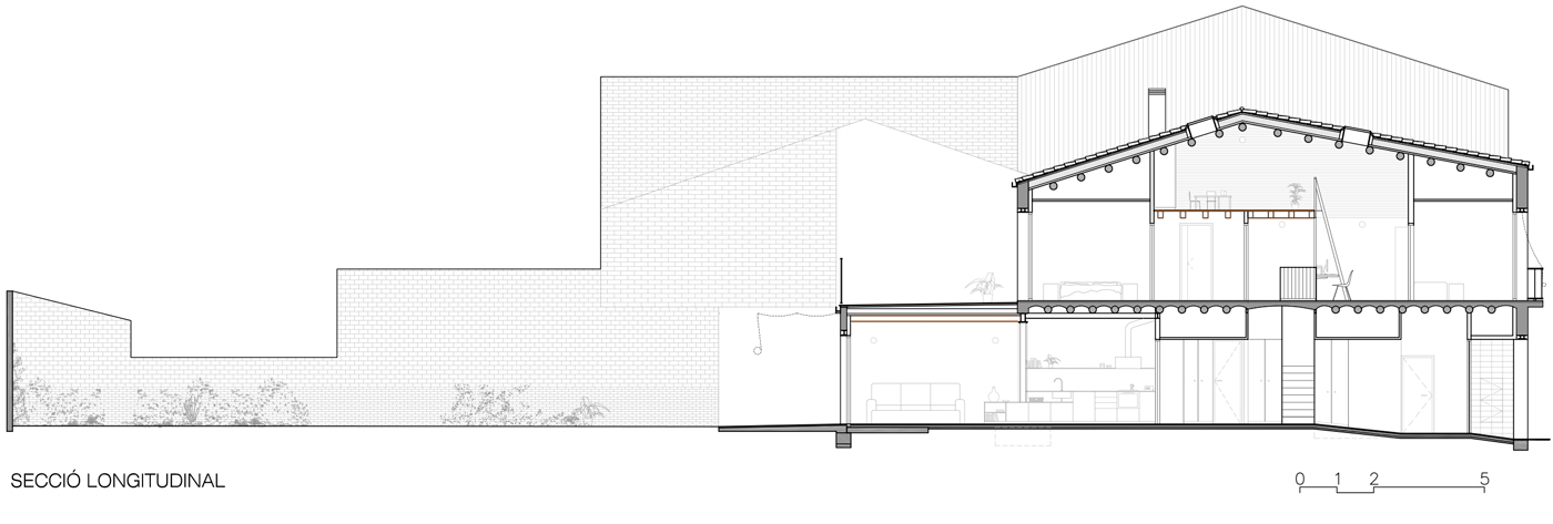 82SAN 分隔墙之间房屋的修复与扩建丨西班牙丨Vallribera Arquitectes-37