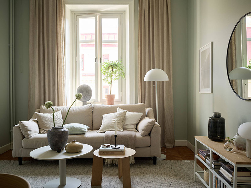 瑞典 46㎡小公寓的温馨设计-5