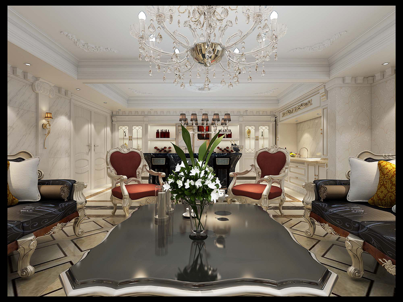 九鼎装饰|法式高定精神打造现代顶奢大宅-5