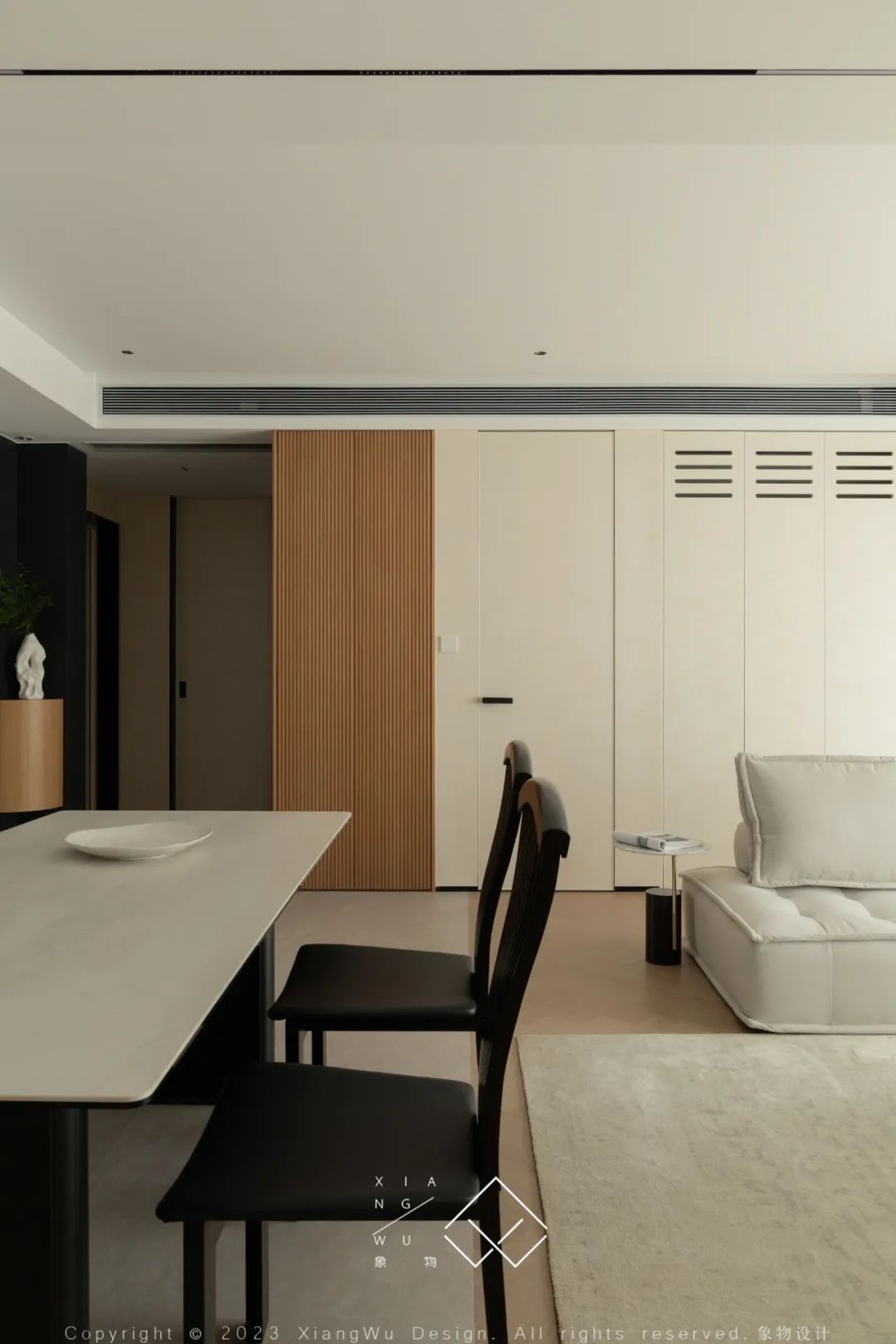 奶油色调的简约诗意空间丨中国常州丨象物设计-46