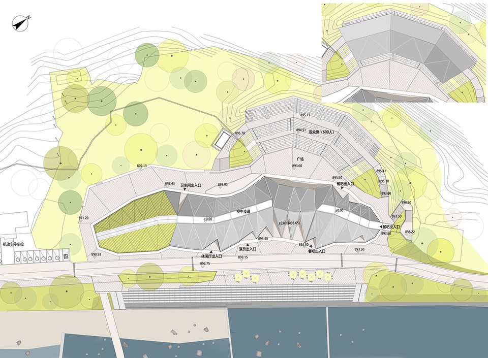 彭州市白鹿镇露天音乐厅，四川 / 成都市建筑设计研究院有限公司 + 奥地利R&P建筑有限公司-28