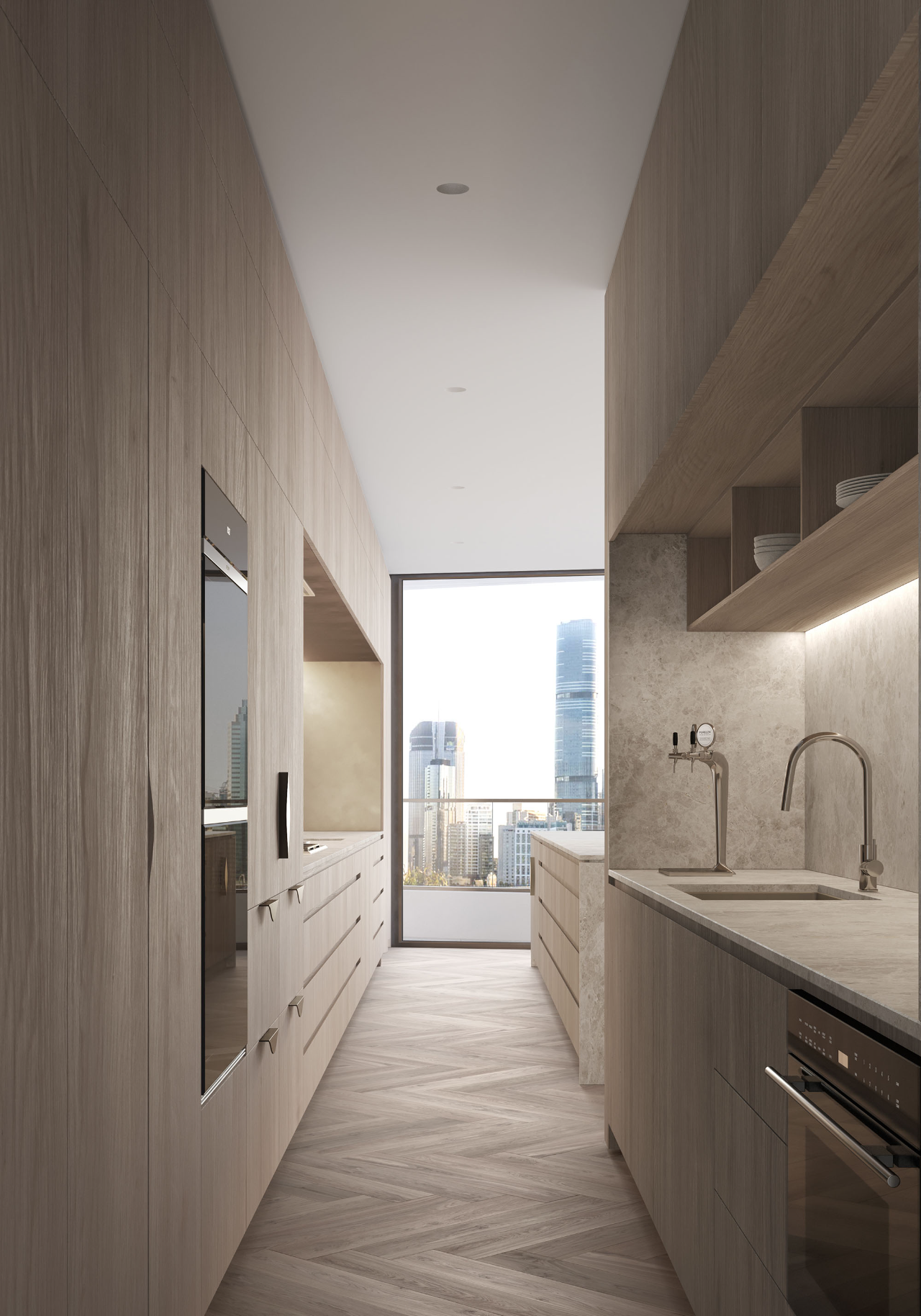 布里斯班河畔的扇贝形住宅 · Moray House 的精致设计丨澳大利亚布里斯班丨Bureau Proberts-43