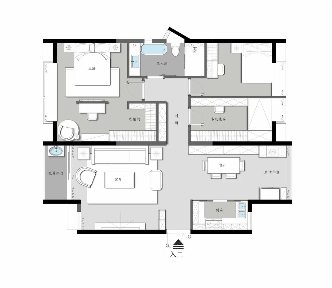 深圳渔民村美式简约之家丨中国深圳丨予舍予筑空间设计（深圳）事务所-10