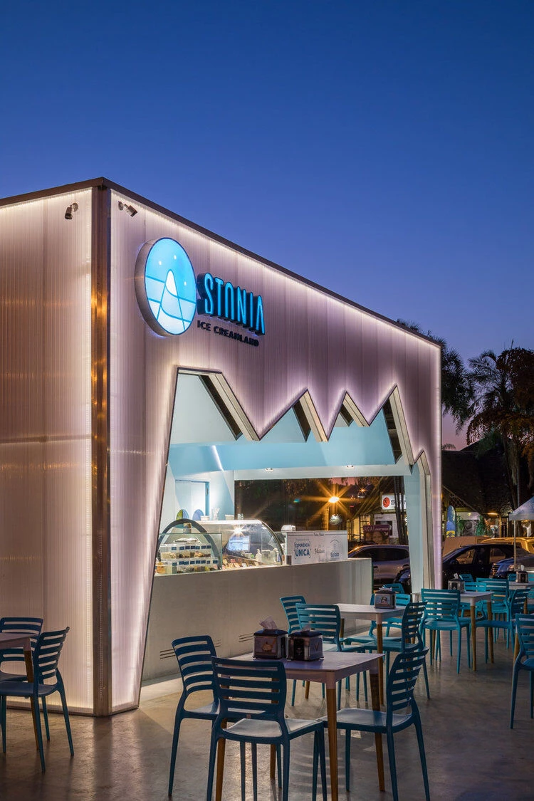 巴西 STONIA ICE CREAMLAND 餐厅丨mínimo arquitetura e design-28