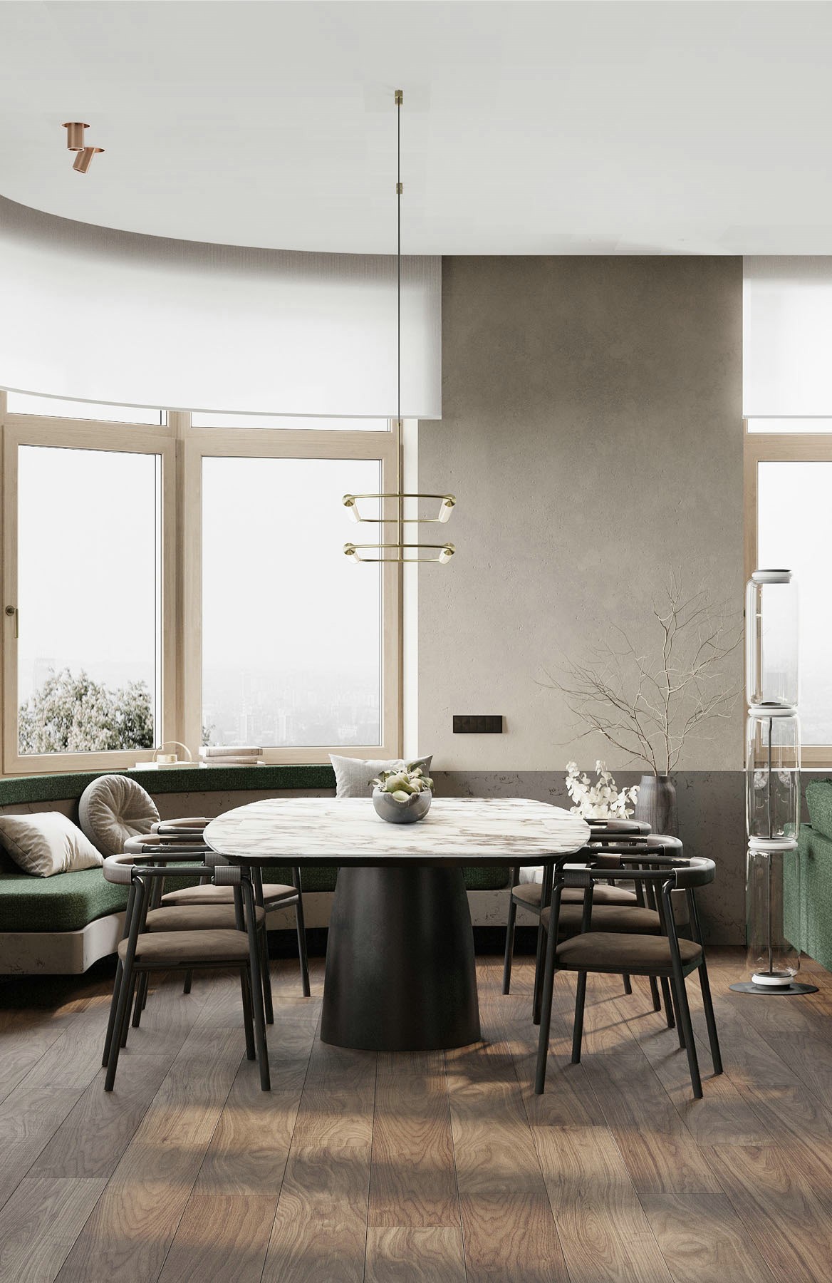 胡桃木搭配绿色，百搭色的时尚演绎-4