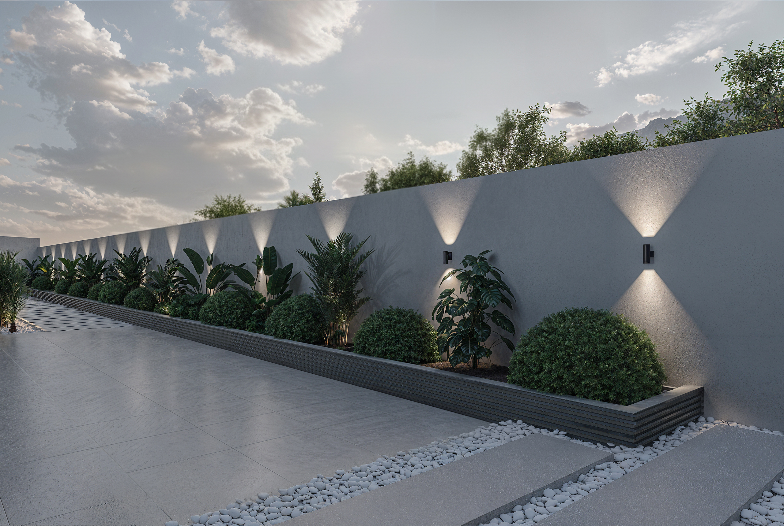 Desert Light Estate-Villa Landscape Visualization-10