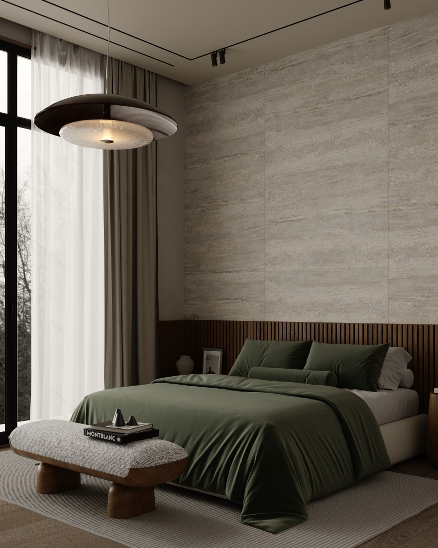 当代侘寂风格卧室丨阿联酋丨ESRAA ALEMAM-6