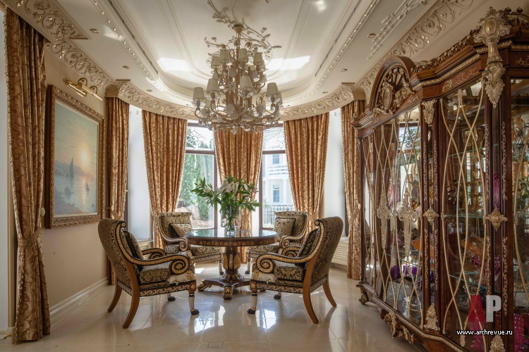 古典庄园带俱乐部区域的室内设计丨Путиловская Марина（玛丽娜·普季洛娃）-14