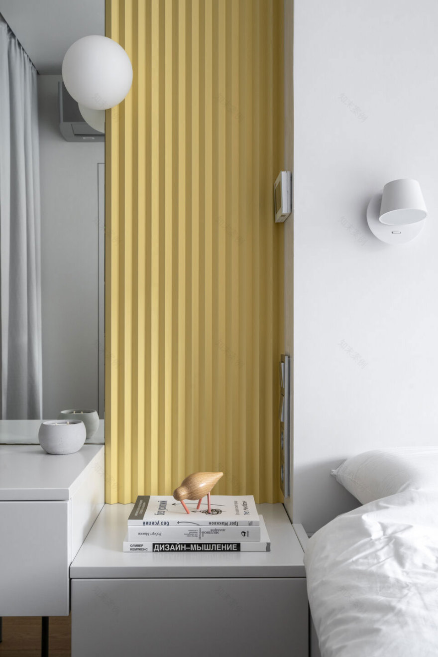 基辅 32㎡小公寓 | 粉色、蓝色、黄色打造温馨迷你空间-14