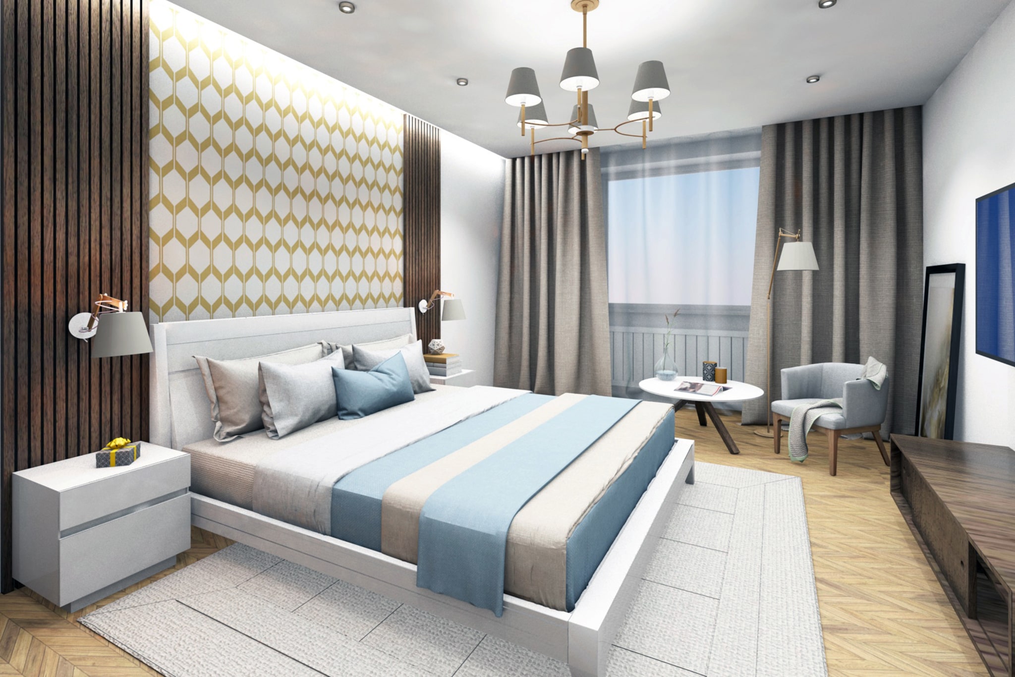 Scandinanavian interior in beige-5