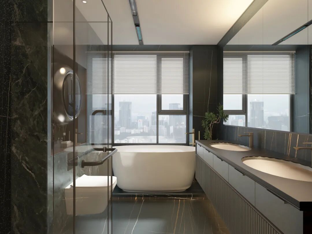 215㎡意式轻奢风格|时代中心，意木华彩-21