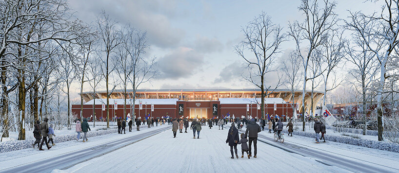 融入森林的丹麦 Aarhus Stadium，Zaha Hadid 建筑事务所打造“森林竞技场”-4