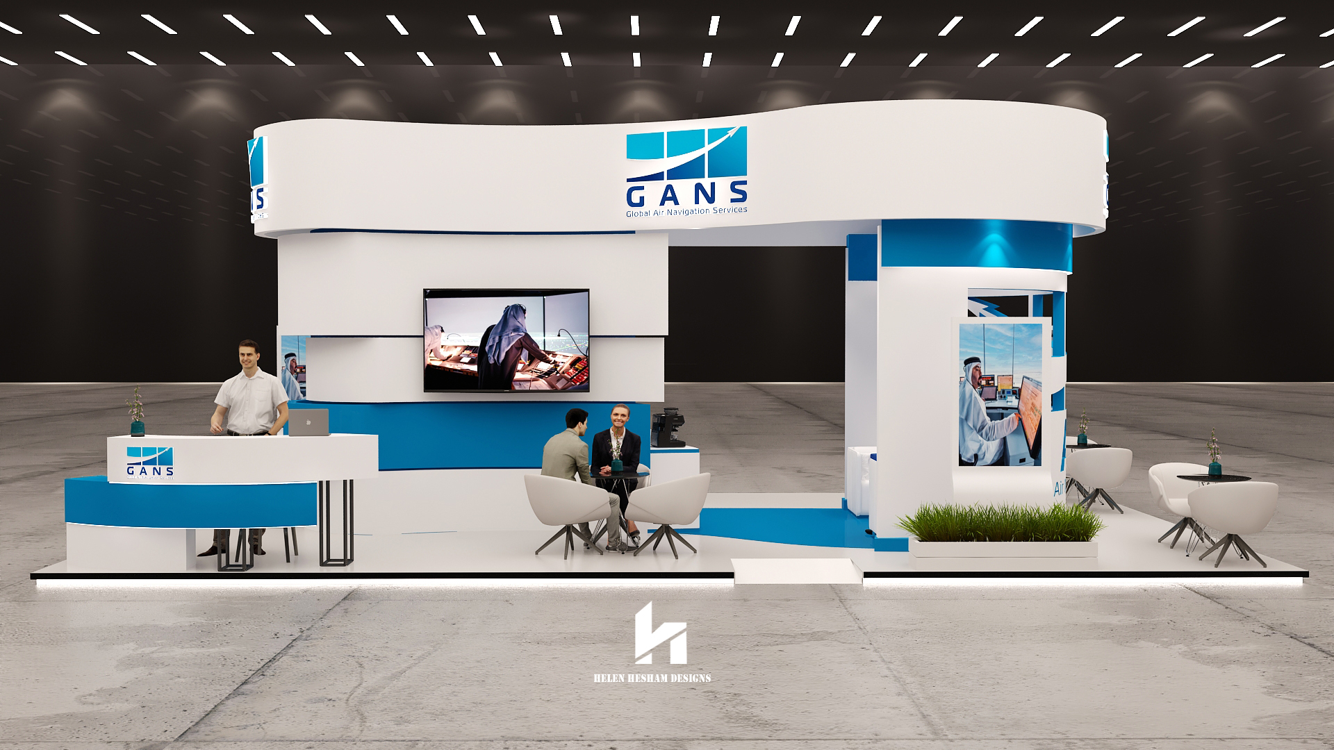 GANS Stand Global Air Navigation Services-5