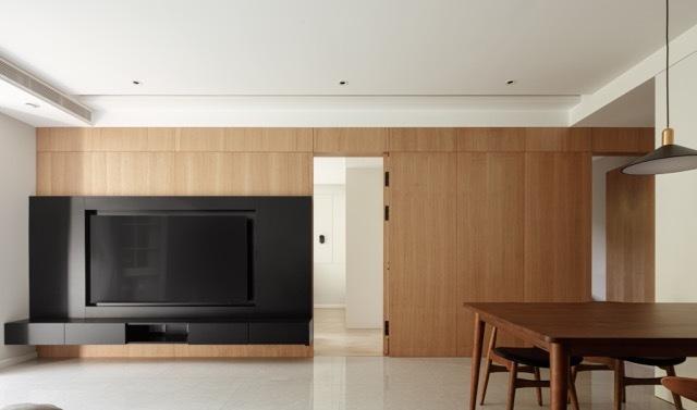 90 平平庸户型的卫生间改造与隐形门设计丨中国朝阳丨LX-2