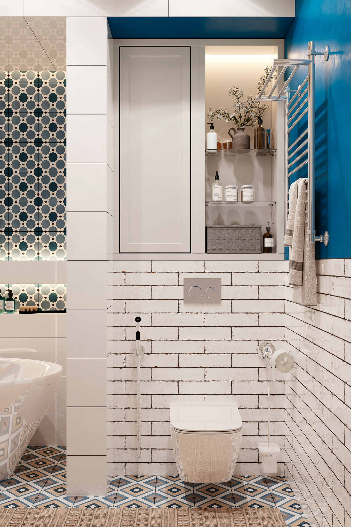 色彩盛宴 | 78 平混搭风格公寓设计-16