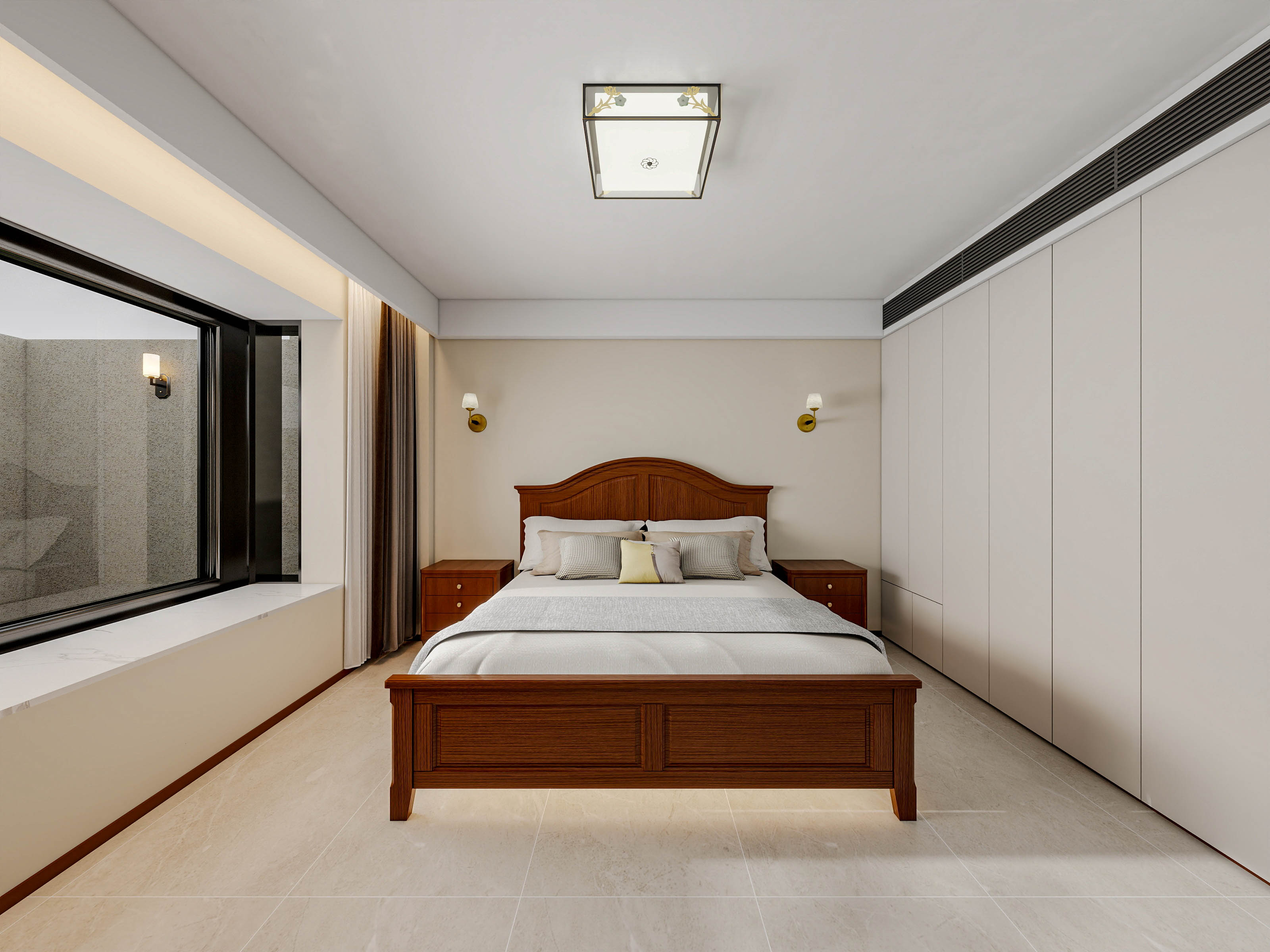 四川成都成都合院（376平方底跃简约中式三居室）-52